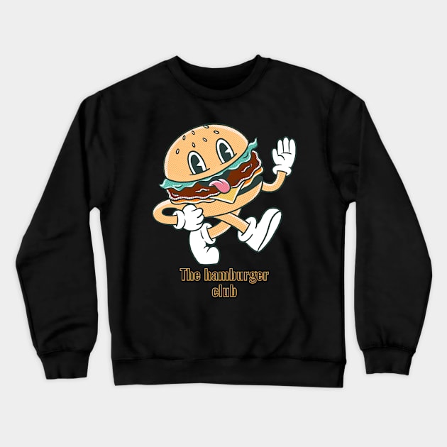 The hamburger club Crewneck Sweatshirt by J0TASHOP 